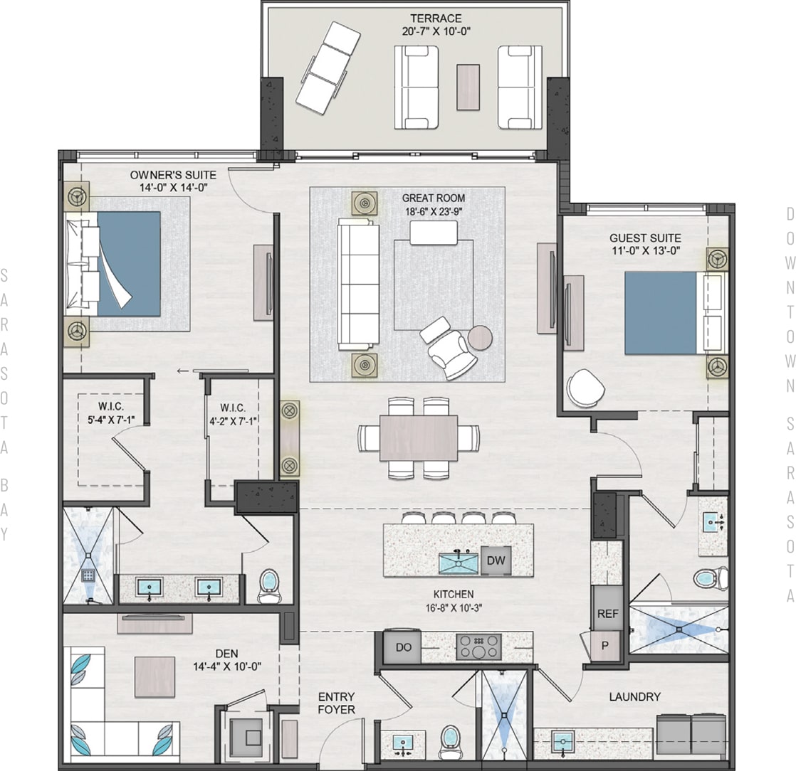 Bayso Sarasota Residence C Floorplan