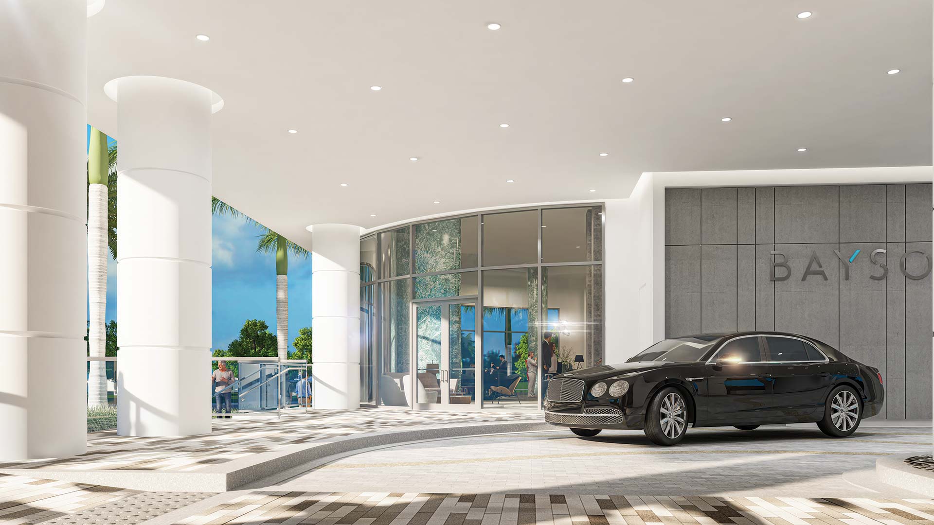Bayso Arrival Courtyard | Artist's Rendering